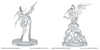 D&D Nolzur’s Marvelous Unpainted Minis Ice Mephit & Dust Mephit