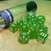DCC RPG Dice Set Greenstone Shards