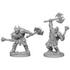 PF Deep Cuts Unpainted Minis Half-Orc Male Barbarian